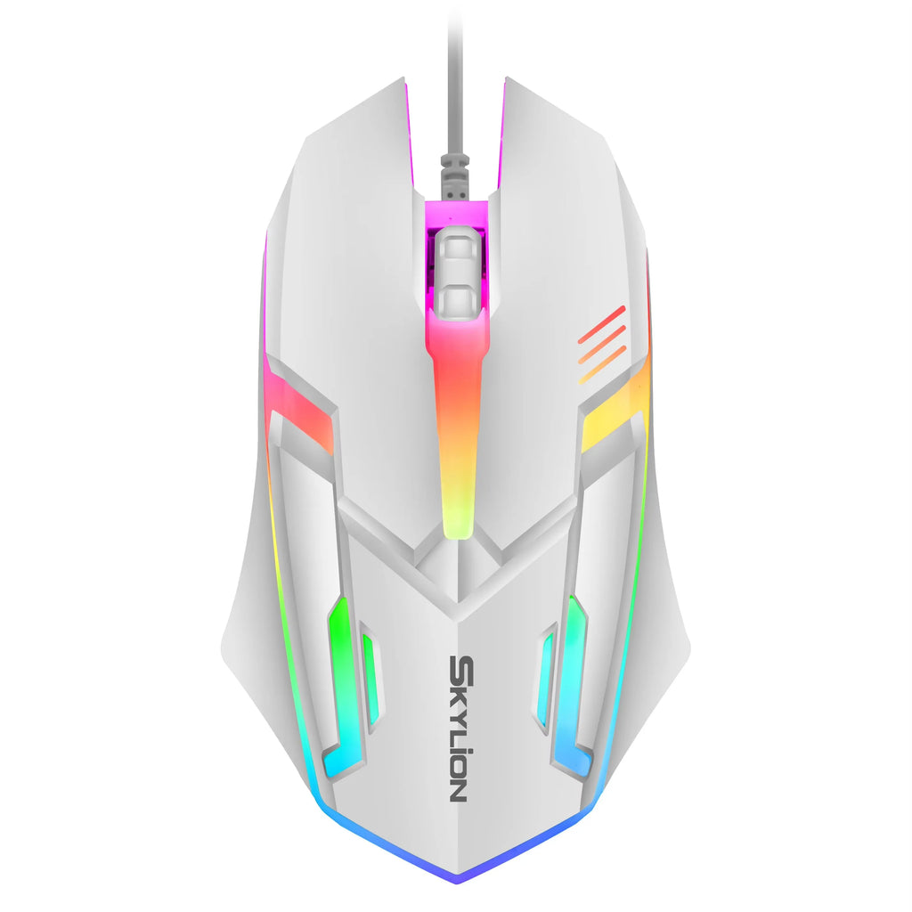 Wired gaming mouse with colour-shifting RGB lighting