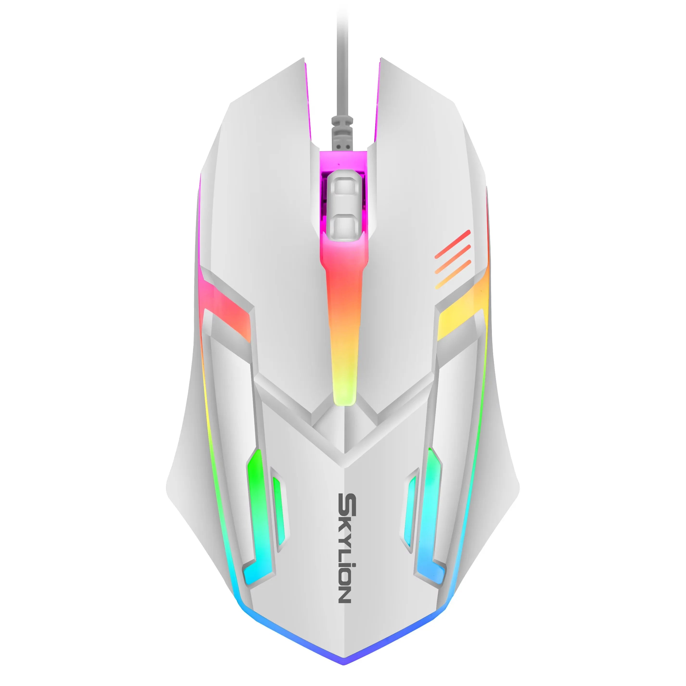 Wired gaming mouse with colour-shifting RGB lighting