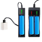 USB 18650 lithium battery charger with charging slots