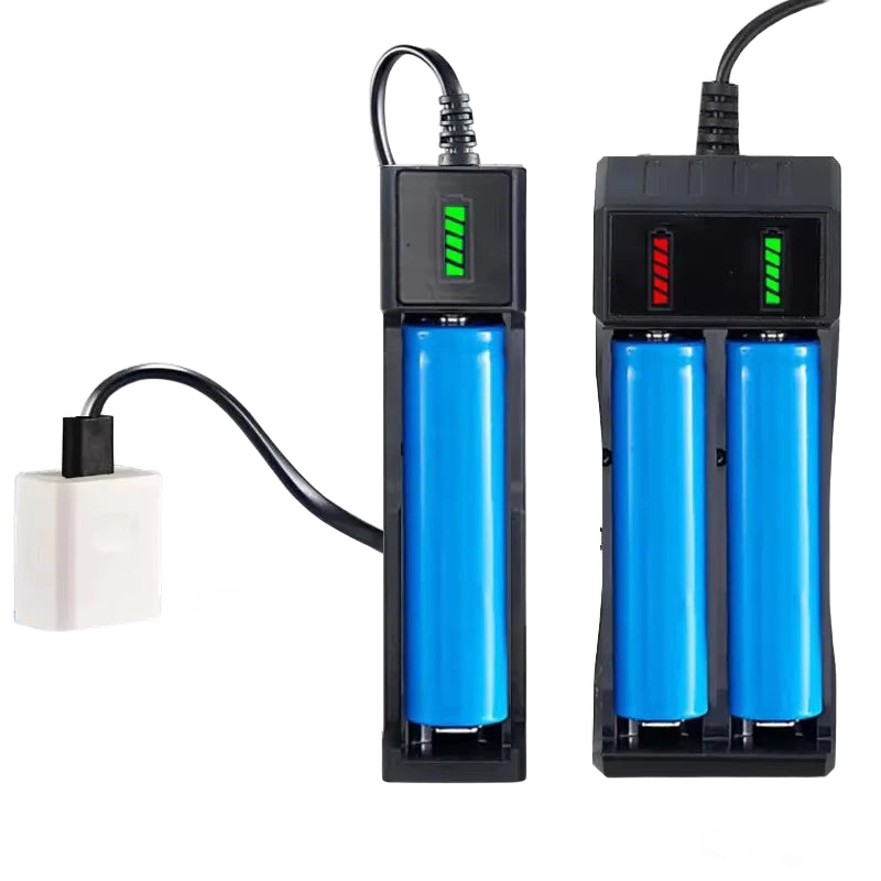 USB 18650 lithium battery charger with charging slots