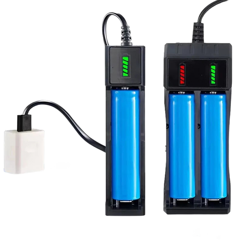 USB 18650 lithium battery charger with charging slots